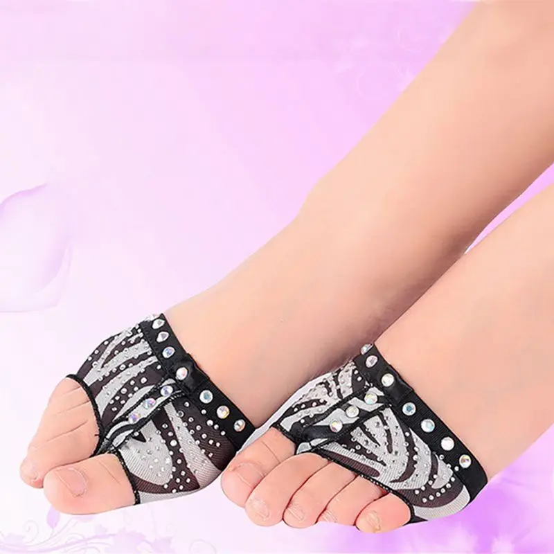 1 пара Женские Балетные танцевальные яркие буровые носочки спортивная обувь