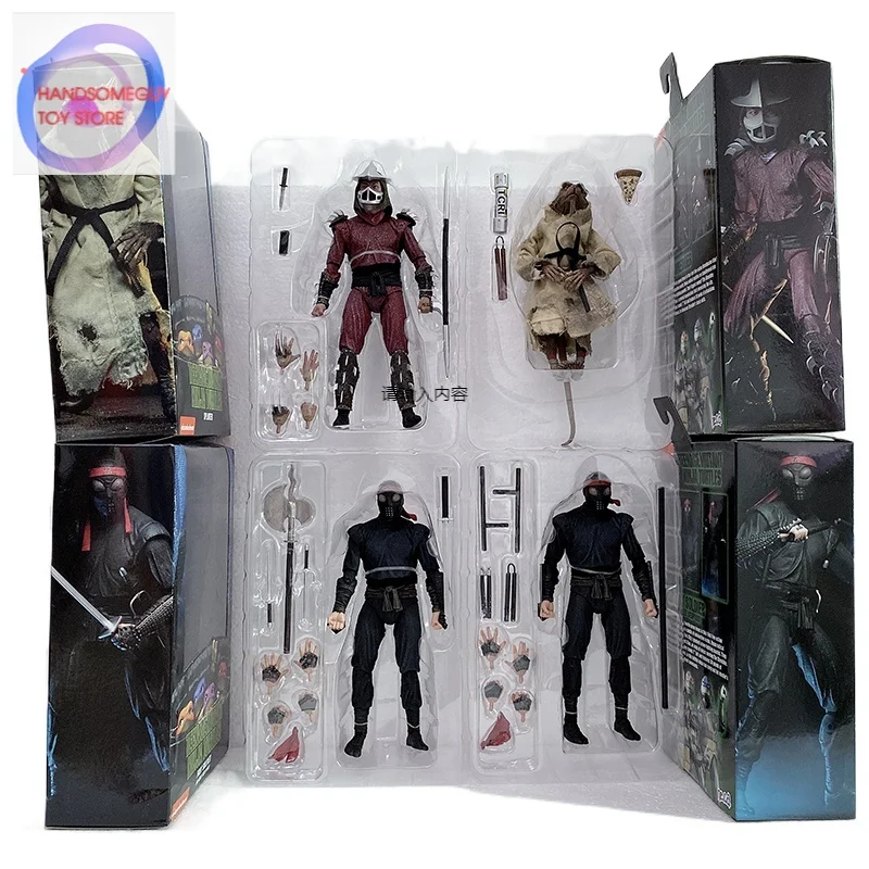 

Original NECA Shredder Krang Turtle Master Rat 1990 Classic Movable Turtle Action Figure Toy Gift