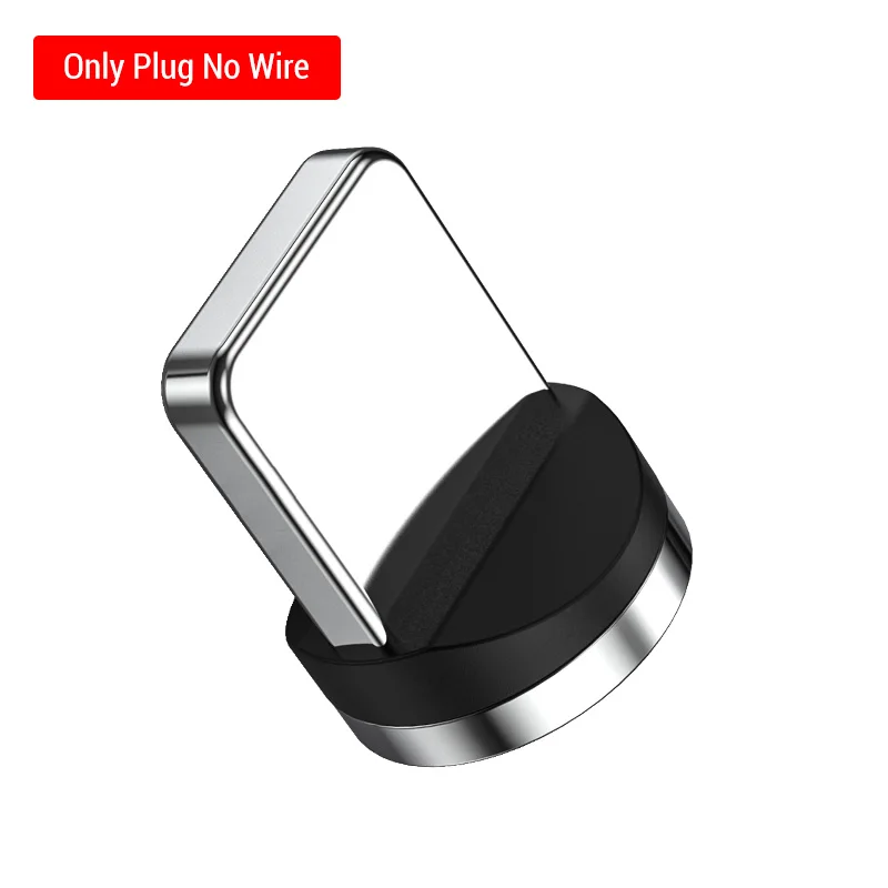 Only Plug No Cable Магнитный usb-кабель TOPK 1 м 3 А, кабель для быстрой зарядки и передачи данных для iPhone Xs Max, Магнитный зарядный кабель Micro USB type-C для samsung S10 - Цвет: Only Plug No Cable