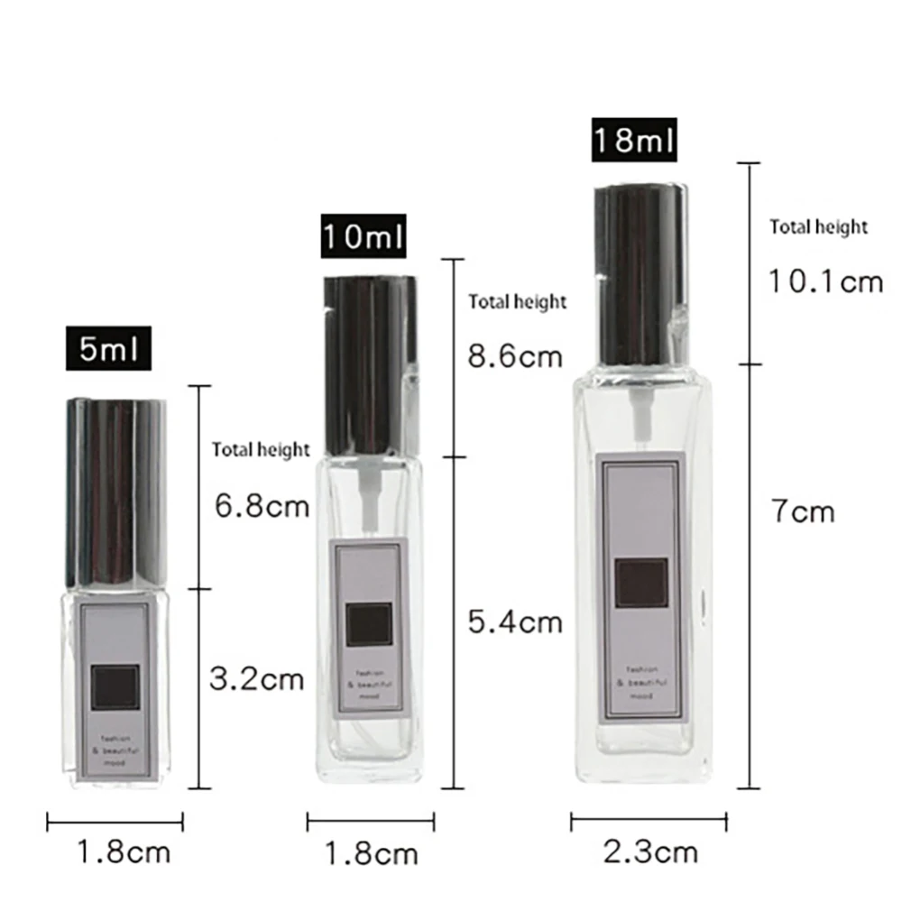 5ml10ml18ml стеклянная бутылка для духов косметическая с распылителем портативная