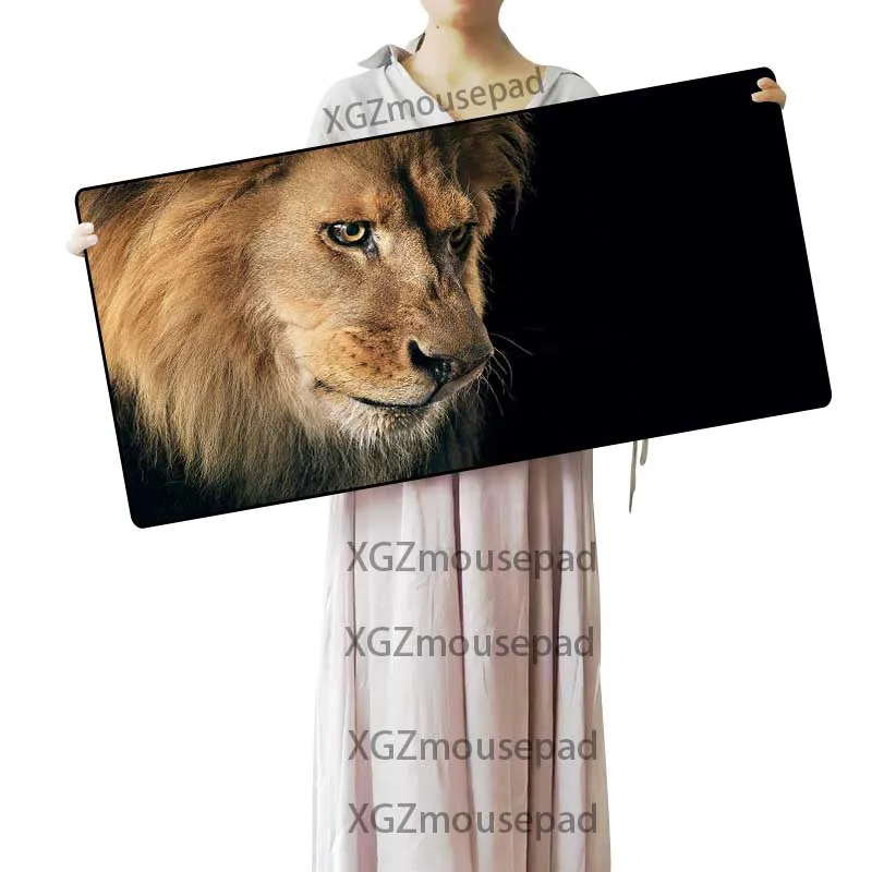 XGZ большой коврик для мыши Черный замок край животное лев на заказ офисная