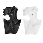 Портативный держатель для ожерелья, серег, голова манекена, искусственная модель магазина ювелирных изделий, стеллаж для демонстрации ожерелья, серег