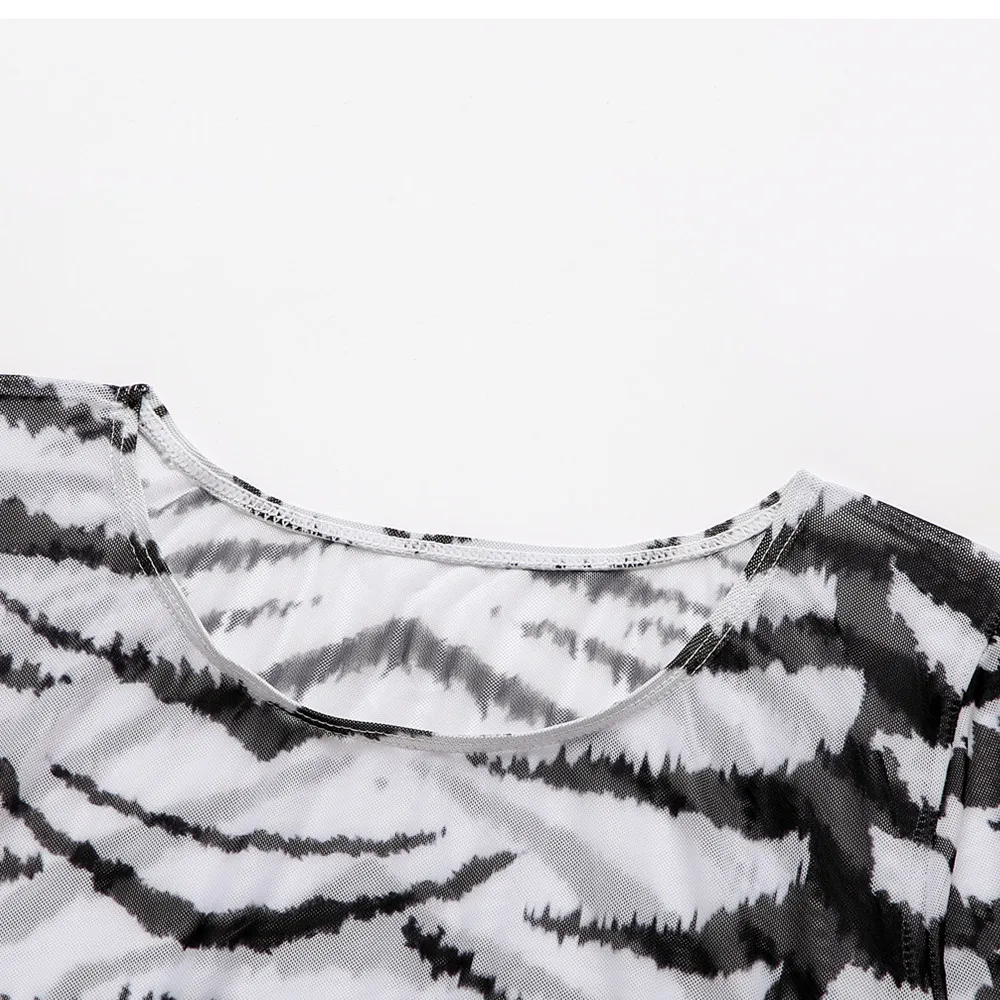 

2021 New Sexy Three Pieces Bikini Set Long Sleeve Beach Cover Up Women Zebra Print Swimsuit Female Bather Bathing Suit Beachwear
