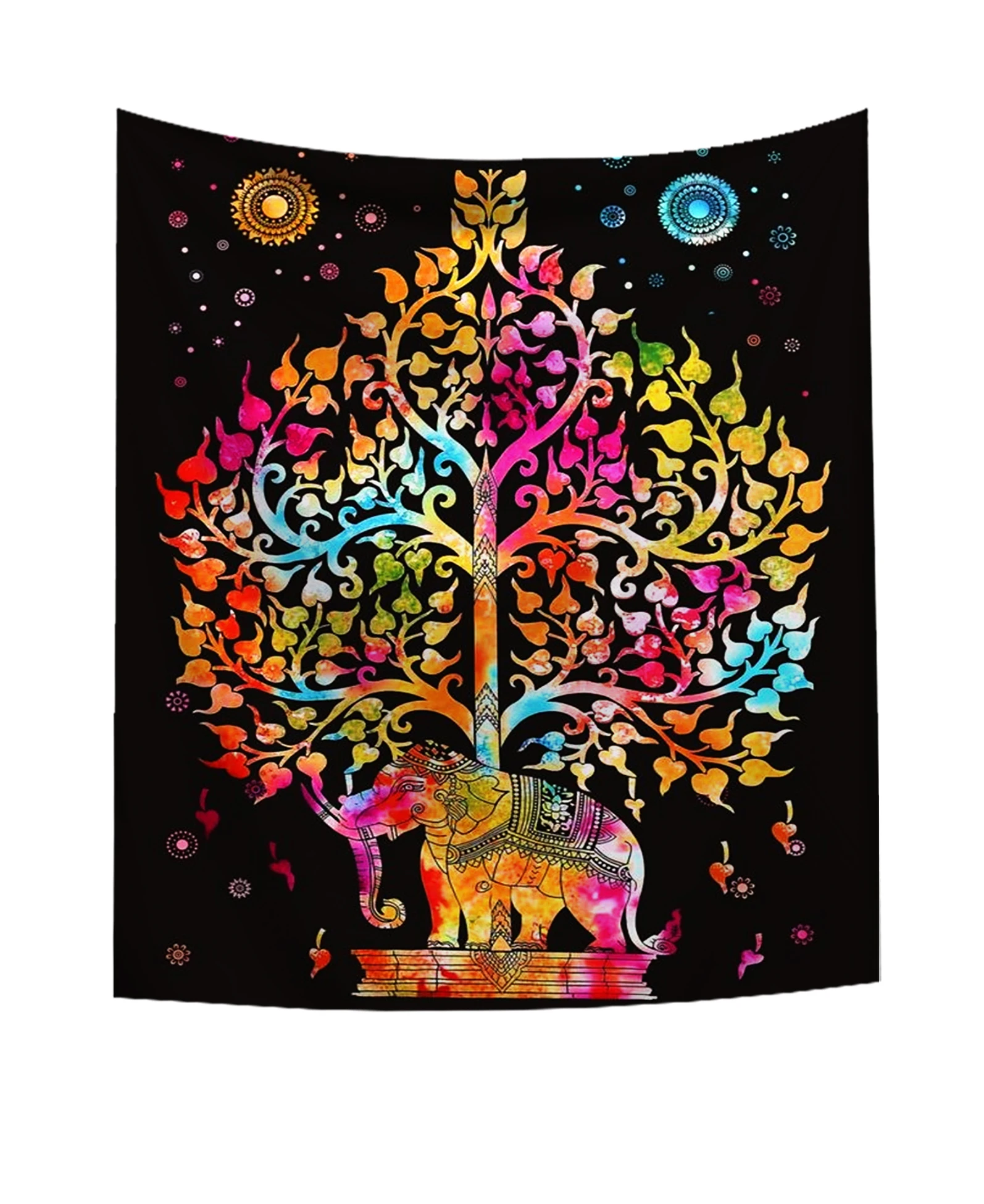 Indian Compass Tapestry Mandala Hippie Wall Hanging Astrology Divination Bedspread Throw Cover Home Decor | Дом и сад