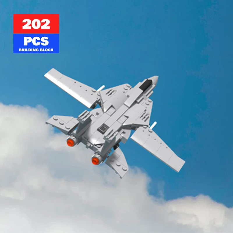 

Конструктор MOC F14, мини-истребитель, самолёт, модель из фильма, пилот, высокотехнологичные развивающие игрушки