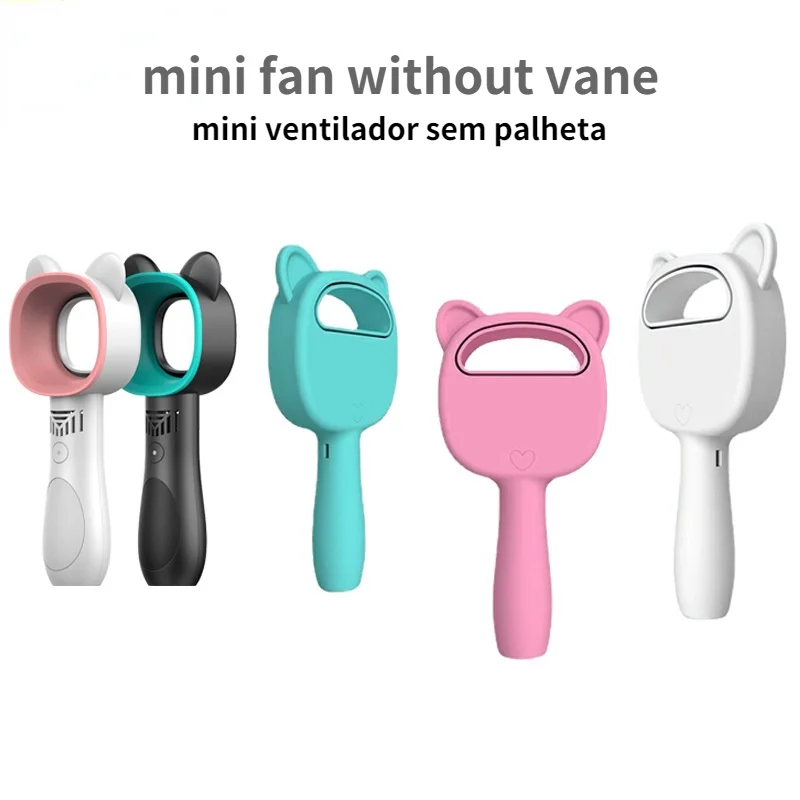 

Mini Air Cooling Fan No Vane Portable USB Charging Handheld Conditioning Student Home Desktop Personal Leafless Air Cooler Fan