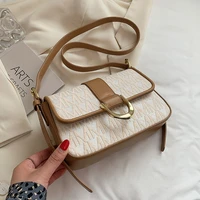 retro letter jacquard cloth small crossbody bags for women 2021 travel shoulder purse and handbag designer luxury bolsa feminina