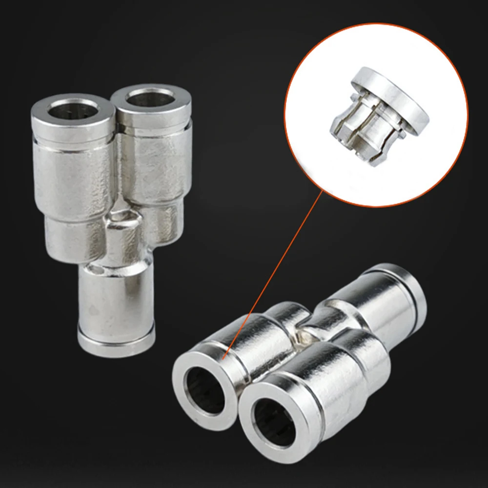 

Pneumatic quick connector brass metal trachea quick connector PY4 6 8 10 12mm hose air compressor accessories high pressure