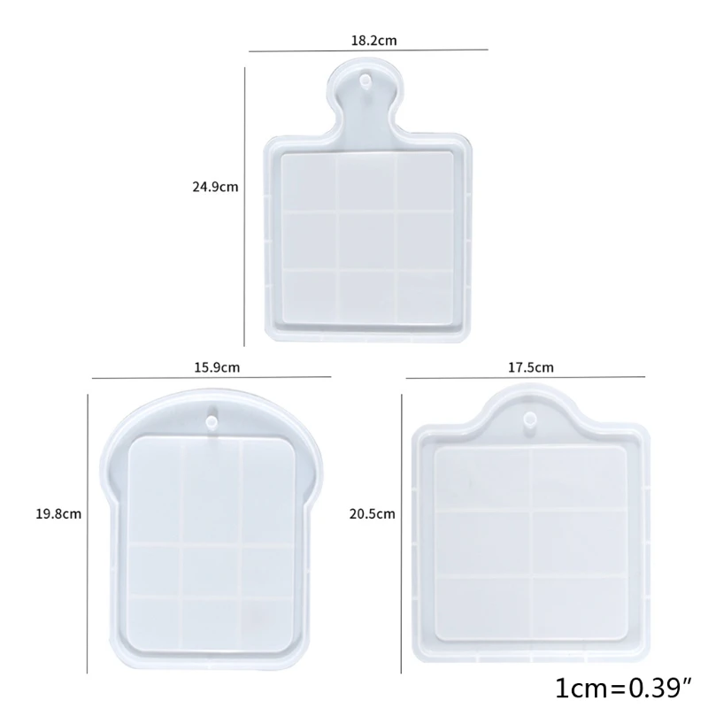 

Rectangle Tray Epoxy Resin Mold Home Table Coaster Serving Board Casting Silicone Mould DIY Crafts Jewelry Holder Mold