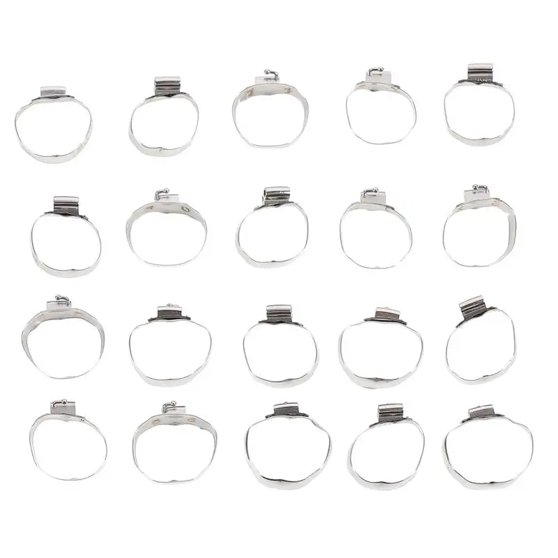 

80pcs Various Stainless Steel Practical Dental Straight Wire Bow Molar Bands Dental Supplies