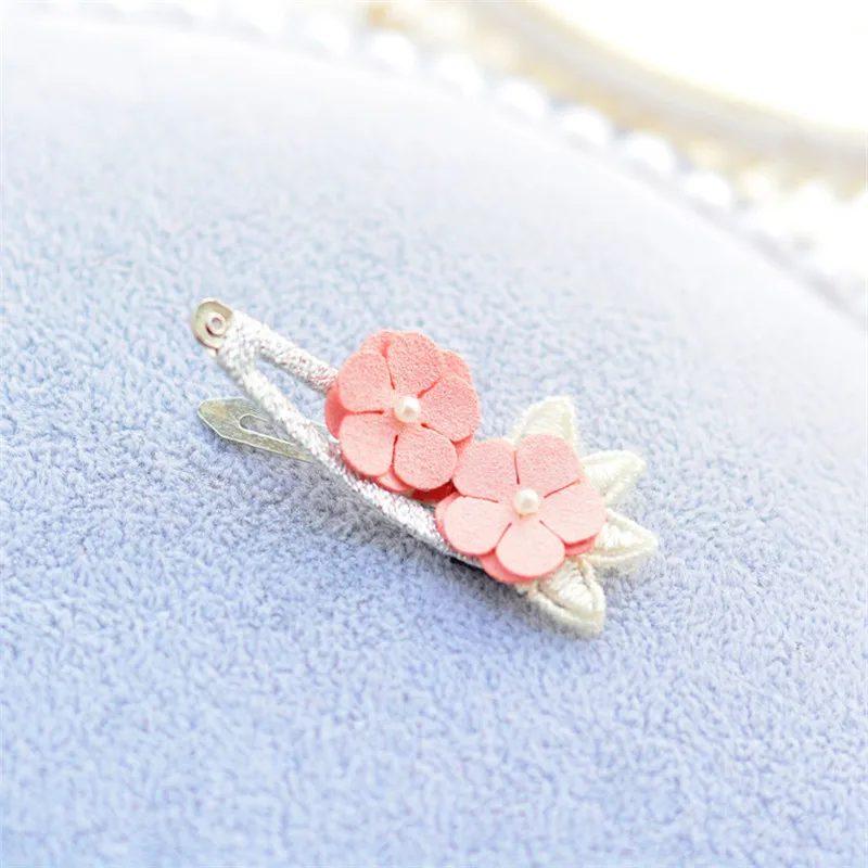 10 шт./лот детские заколки для волос девочек малышей двойные цветы шпильки заколка