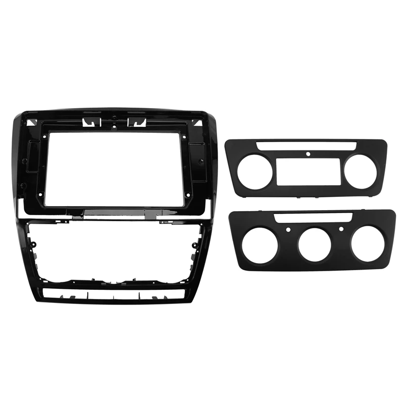 2 Din 10 1 дюймовая Автомобильная панель Fascia Для SKODA OCTAVIA 2007-2014 стерео радио Панель DVD