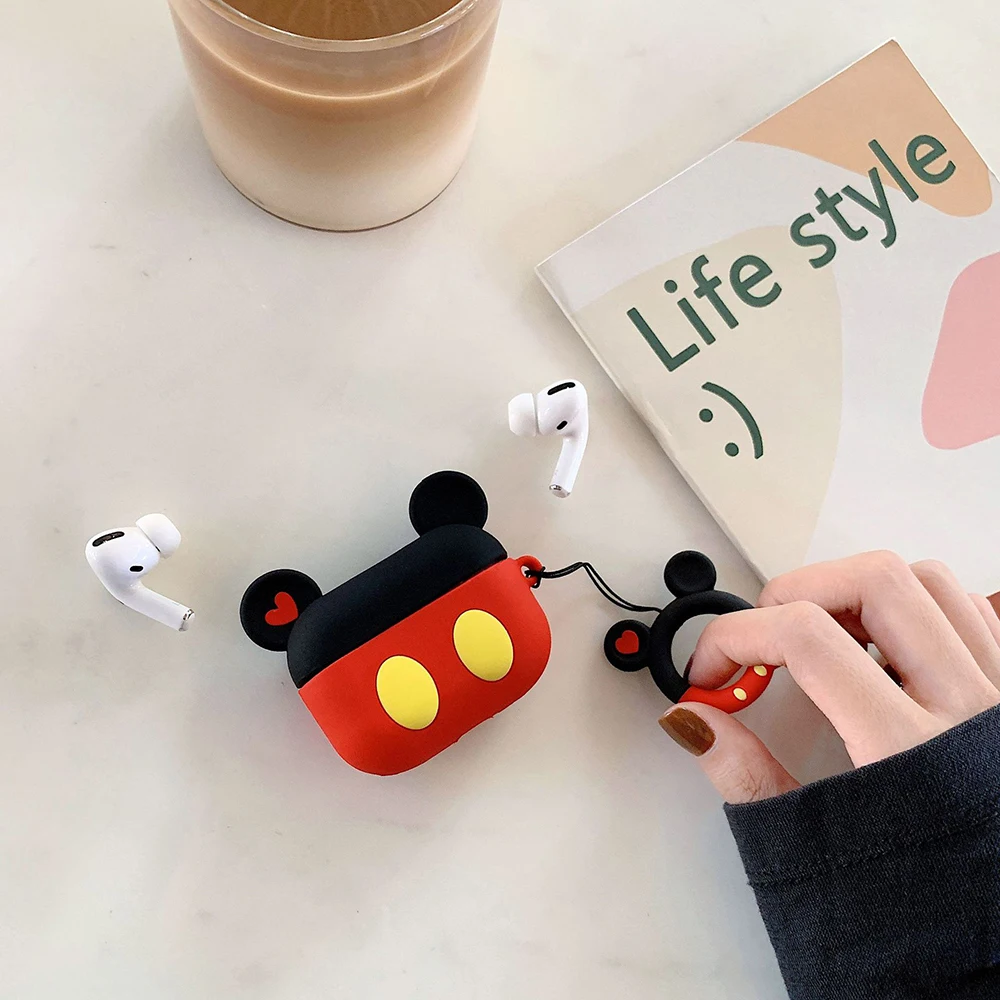 For Pods Pro GJ6019 3D милый мультяшный чехол для наушников disney, чехол для наушников для Apple Airpods Pro, чехол, прекрасная стежка, коробка для наушников для Airpod 3 Pro, чехол s - Цвет: For Pods Pro GJ6019
