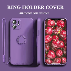 funda for iphone 13 pro case full cover holder with lanyard coque cover for iphone 12 11 pro max xr xs max 7 8 plus 8p case capa free global shipping