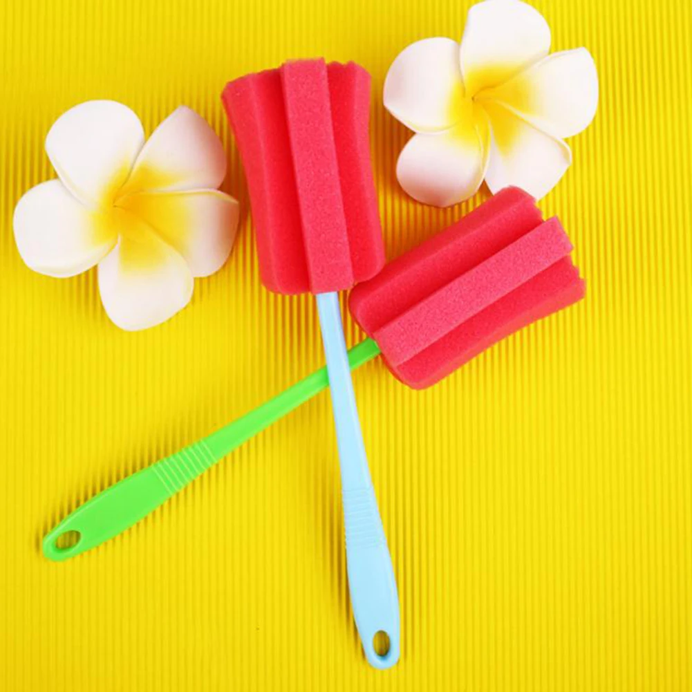 

Kitchen Tools Sponge Bottle Cup Brush Sponge Cup Brush Glass Bottle Cleaning Removable Kitchen Glass Cleaning Brush Magic Sponge