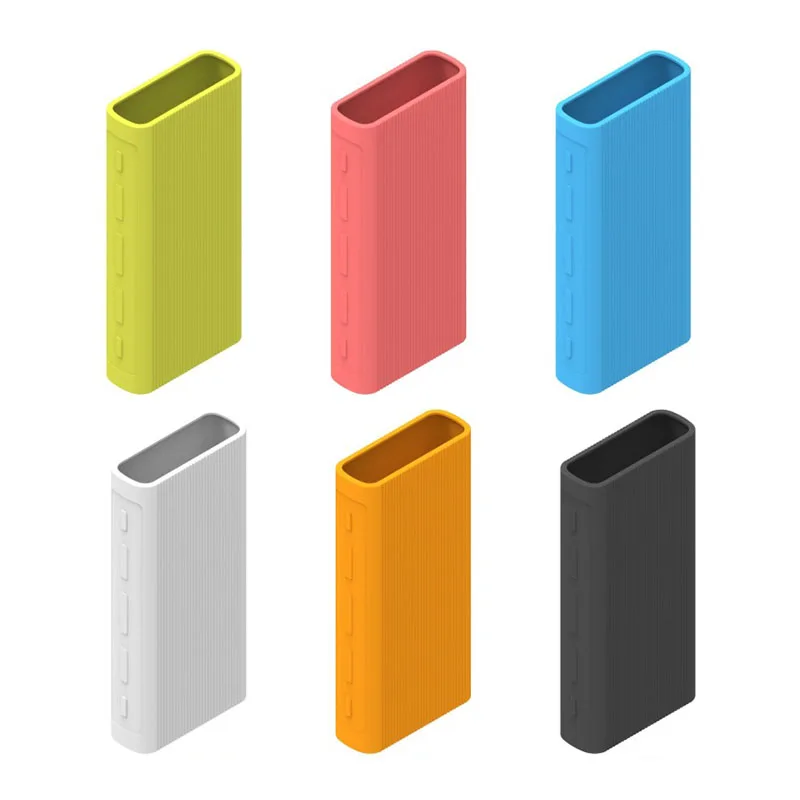 Мягкий силиконовый чехол для Xiaomi Power Bank 3 20000 мА/ч внешнего аккумулятора с двумя