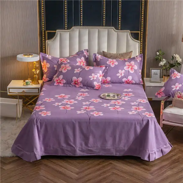 Bed Skirt 1 Pcs Set King Queen Full Twin Size Sheet Bedsheets Printed Flat 180*245/250*245/270*245cm | Дом и сад