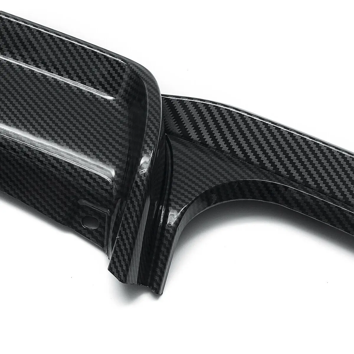 Rear Bumper Diffuser For BMW F30 M-Sport 2014-2018 ABS Carbon Fiber Look Car Boot Exhaust Guard Splitter Chin Spoiler Plate Lip |