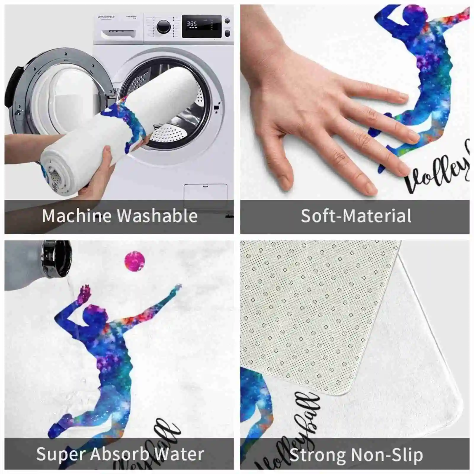 Домашний коврик для волейбола 3 размера