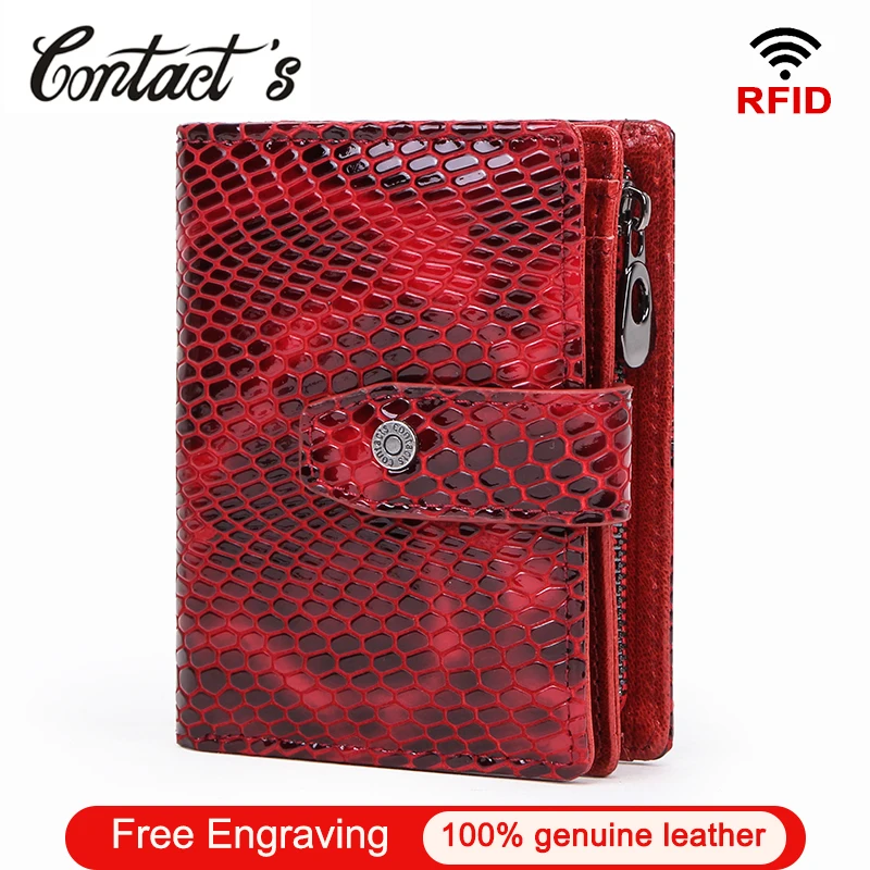 Кошелек из натуральной кожи с бесплатной гравировкой для женщин маленький