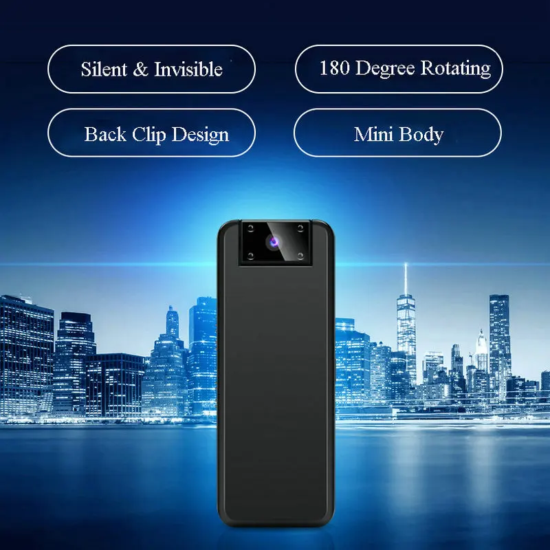 

Vandlion A8 Body Worn HD Car DVR Video Security Cam IR Night Vision Back Clip Magnetic Mini Camcorders police