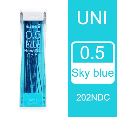 Sky Blue Япония Uni Nano Dia цвет 0,5-202NDC цвет ed механический карандаш подводки для заправки 0,5 мм Пишущие принадлежности 202NDC - Цвет: Sky Blue