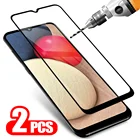 2 предмета в комплекте, полный чехол Защитное стекло для Samsung Galaxy A02s закаленное стекло для экрана с защитой от взрывов для Samsung A 02s SM-A025F стеклянная пленка