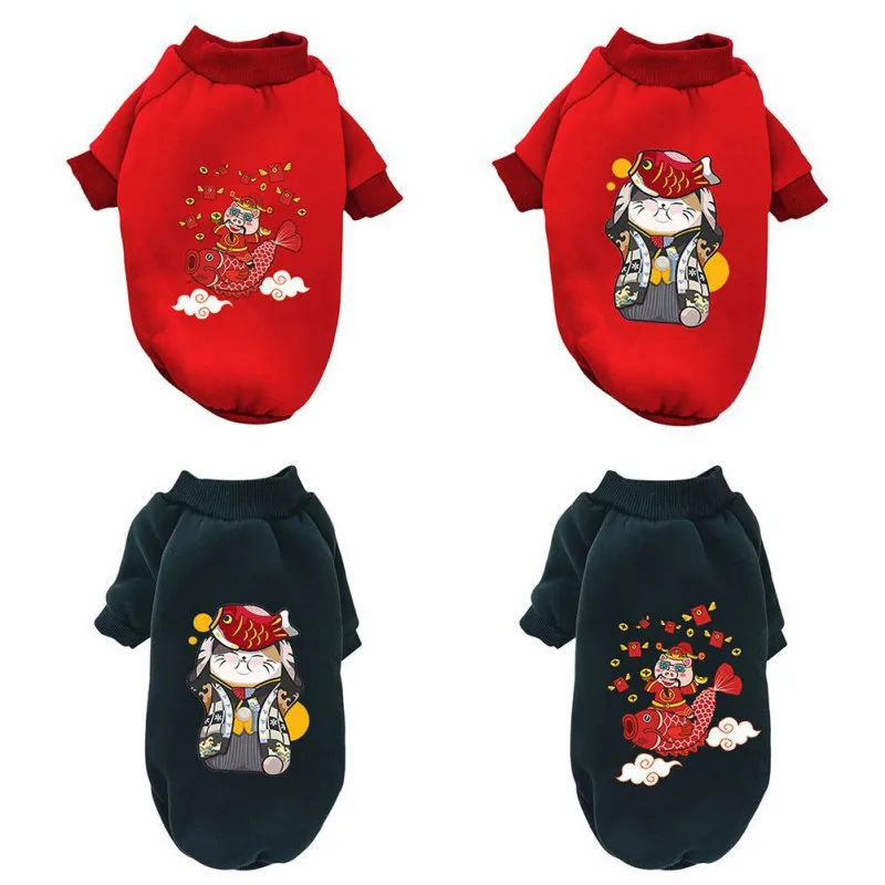 

Теплые толстовки для собак, зимняя одежда для собак, куртка, пальто, Рождественская одежда для щенков, для маленьких и средних собак, стандар...