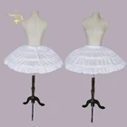 Белые Свадебные Подъюбники с 3 кольцами для короткого платья, балетная юбка, регулируемая эластичная Нижняя юбка с регулируемой талией, юбка