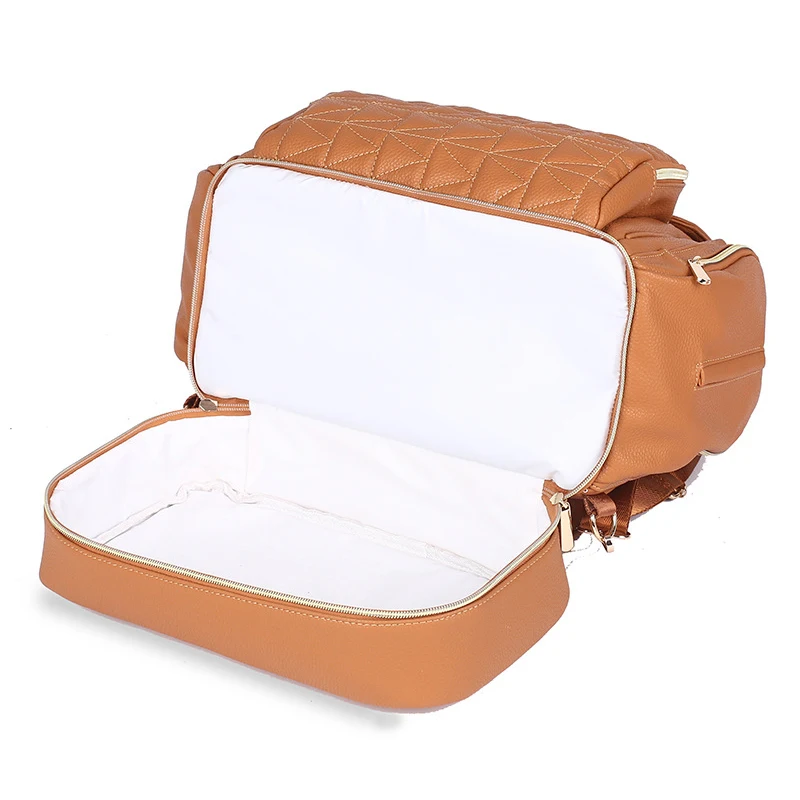 Водонепроницаемый рюкзак из искусственной кожи для подгузников Вместительная