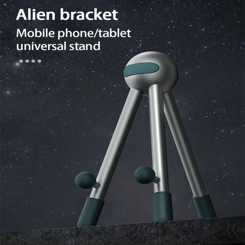 

Mobile Phone Holder Stand For Xiaomi Huawei Adjustable Aluminum Alloy Tripod Suitable For Smartphone/tablet Within 12.9 Inches