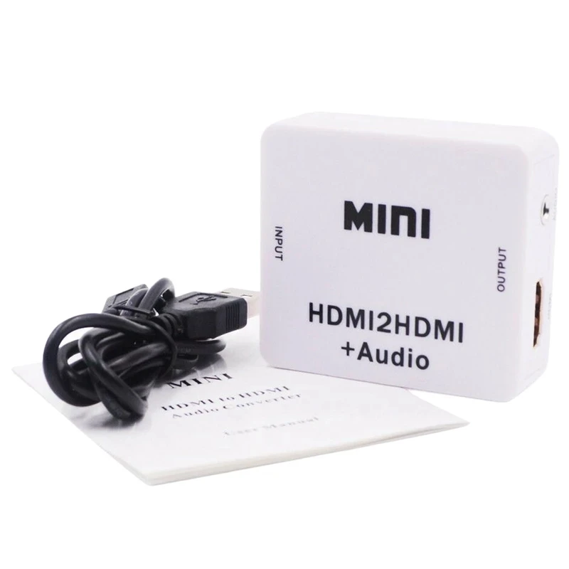 

Hot-1080P Hdmi Extractor Splitter Hdmi Digital To Analog 3.5Mm Out Audio Hdmi2Hdmi No need to install driver, plug and play
