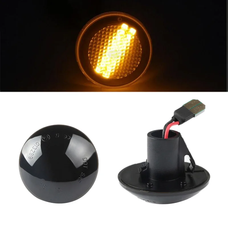 2 шт. Автомобильный светодиодный боковой габаритный фонарь указатель поворота