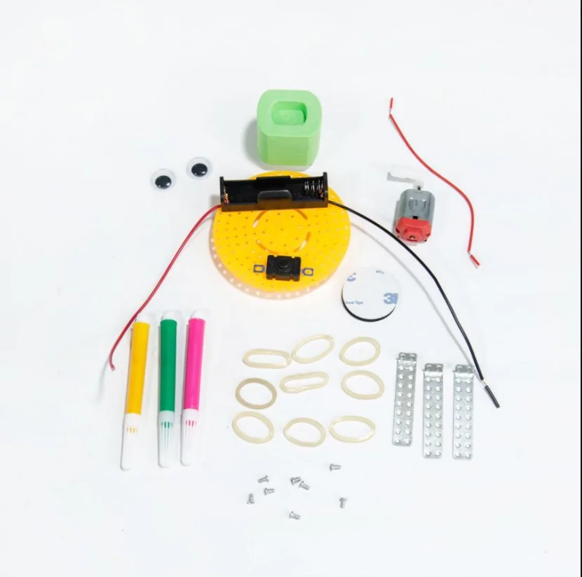 Early Learning DIY Doodle Robot Technology Small Inventions Educational Toys for Kids Primary and Secondary Science Experiment |
