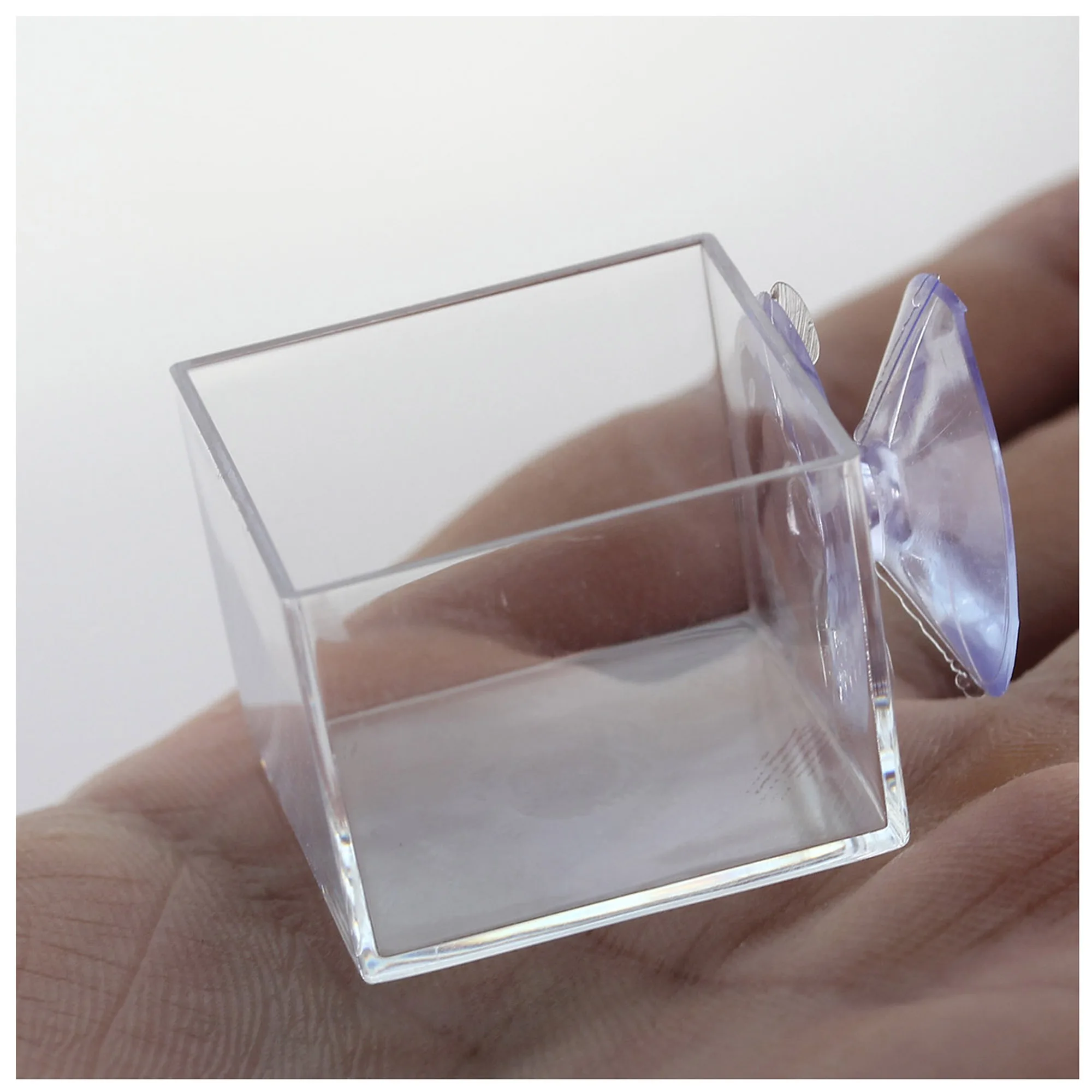 4 шт. мини миска для воды в виде насекомых прозрачная безвредная пластиковая