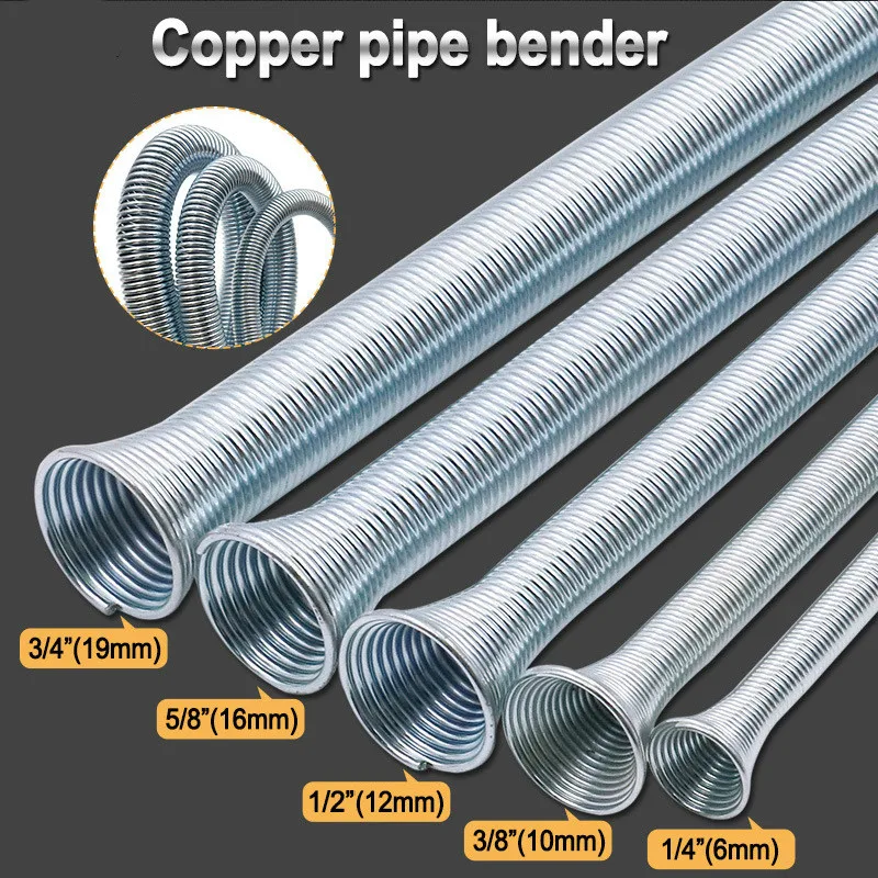 1/5PCS 350mm Spring Pipe Refrigeration Tube Bender Aluminium Bending Tools 5/8 &quot1/2&quot 1/4 &quot3/8&quot 3/4 &quot | Инструменты