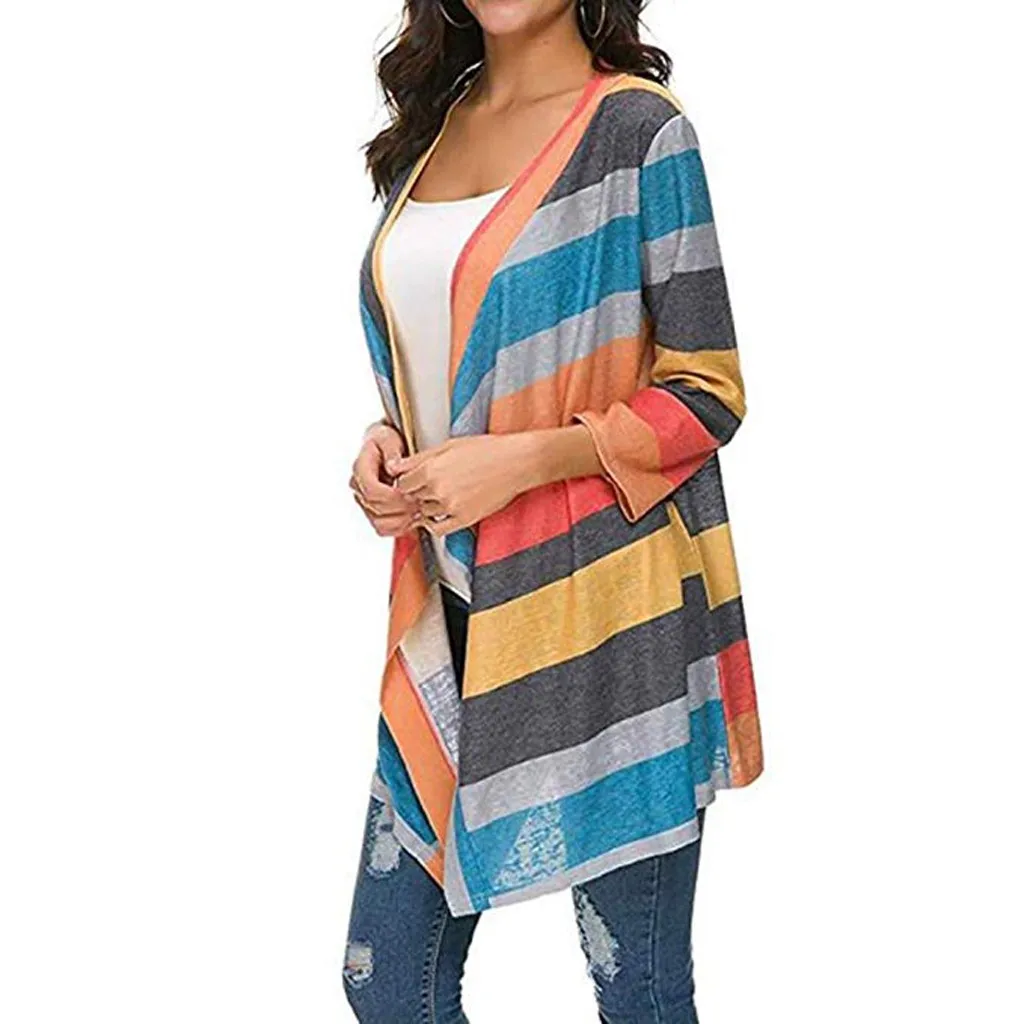 Женский Повседневный Кардиган мягкий легкий шифоновый свитер свободного покроя