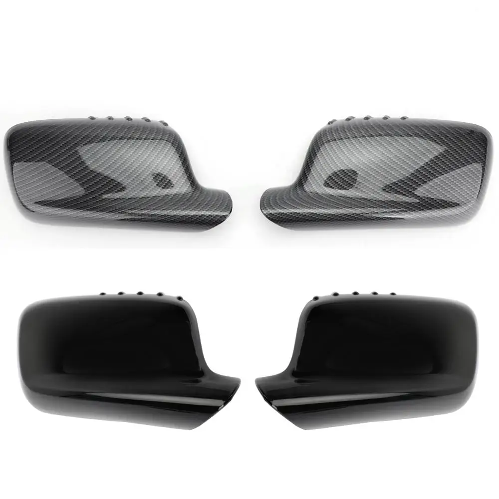 Artudatech Black Carbon Side Mirror Cover Cap for BMW E46 E65 E66 745i 750i 51167074236 51167074235 | Автомобили и мотоциклы