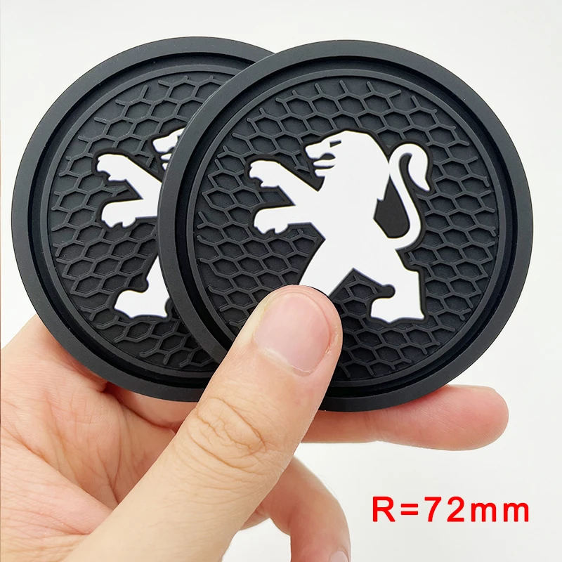 1 шт. автомобильный нескользящий коврик для подстаканника Peugeot 206 307 3008 208 407 508 2008 5008