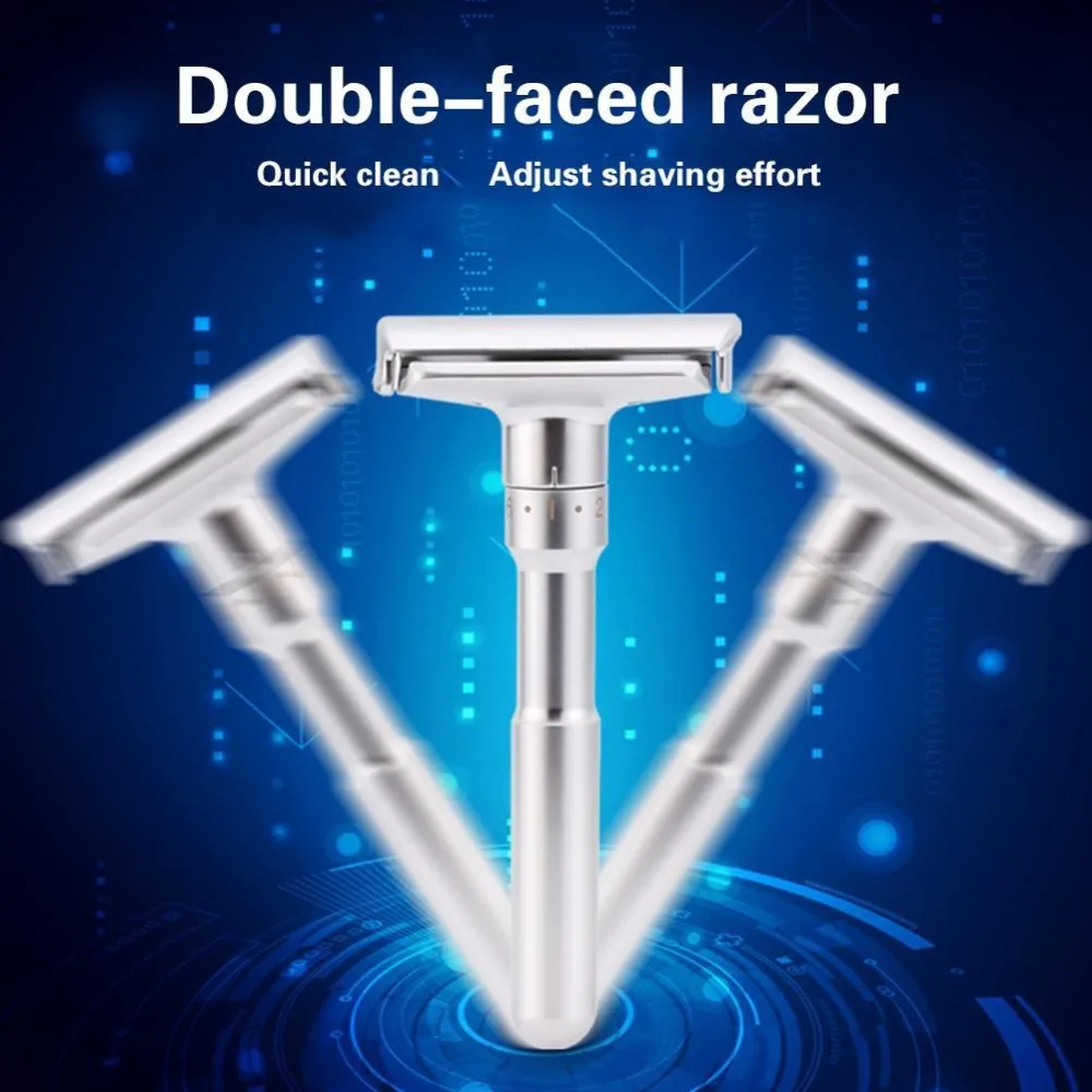 Mingshi Регулируемая Безопасная бритва и основание для мужского бритья 2000s базовая