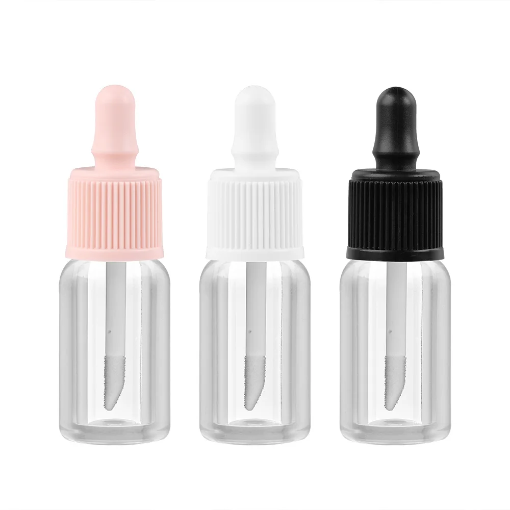 

5pcs/lot 3.1ml Cute Essential Oil Bottle Empty Lip Gloss Tube Diy Lip Glaze Cosmetic Containers Tool Travel Portable Makeup Tool