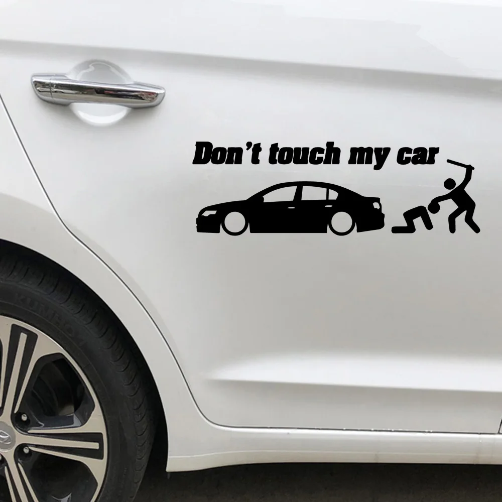 Забавные виниловые наклейки на двери автомобиля не трогай меня аксессуары для