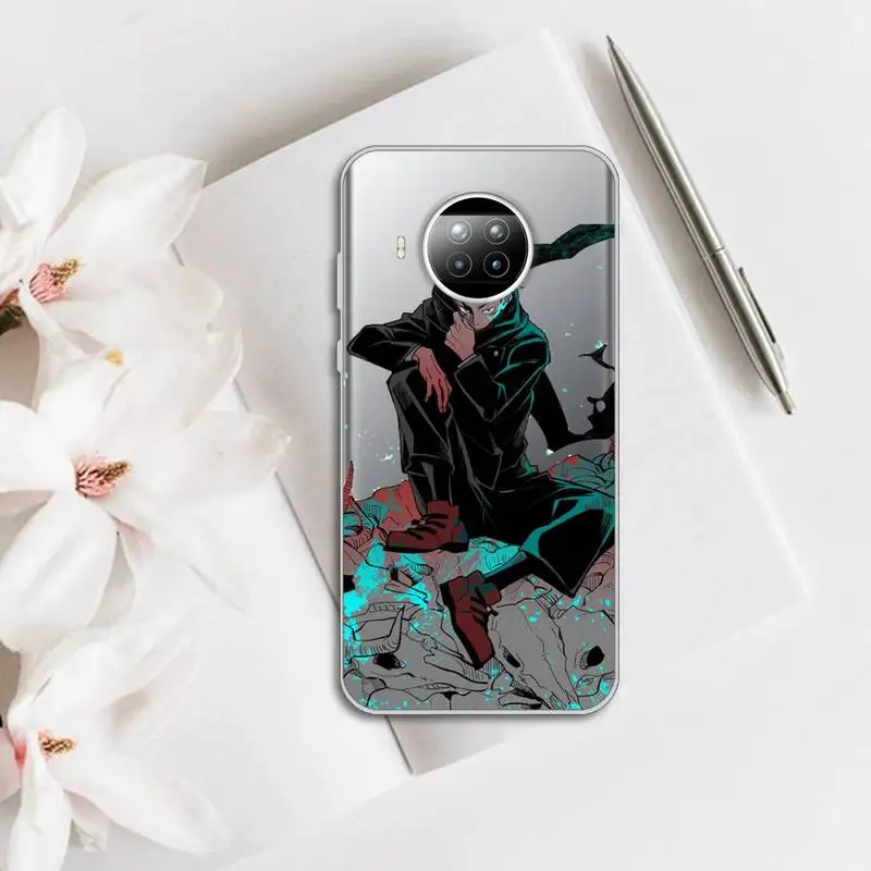 

Anime Cartoon Jujutsu Kaisen Phone Case Transparent for Xiaomi Redmi note 10 t 8 9 pro lite 11