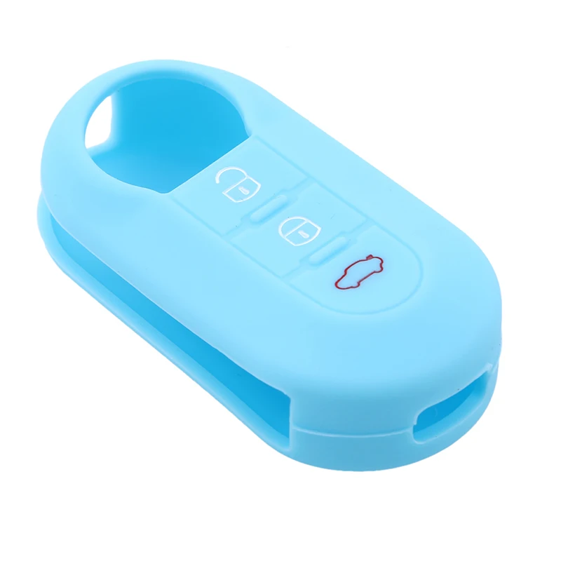

New Silicone Car Key Cover Fold 3 Buttons Flip Remote Key Auto Parts Soft Key Shell Car Interior Accessories
