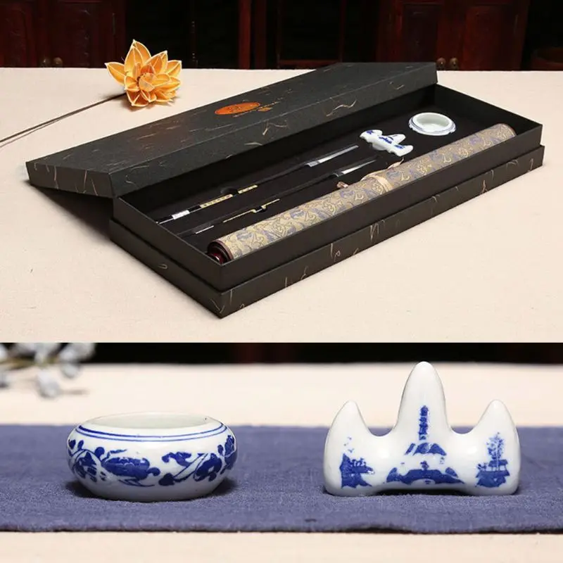 

Reusable Chinese Calligraphy Water Writing Cloth Brush Pens Copybook Set Practice Repeat Use