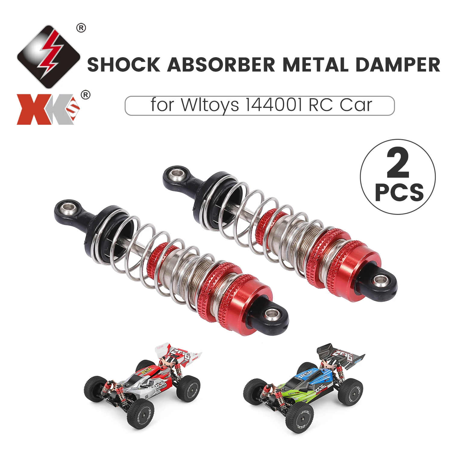 2 шт. Wltoys XK 144001 амортизатор колебаний Замена для RC багги детали пульта