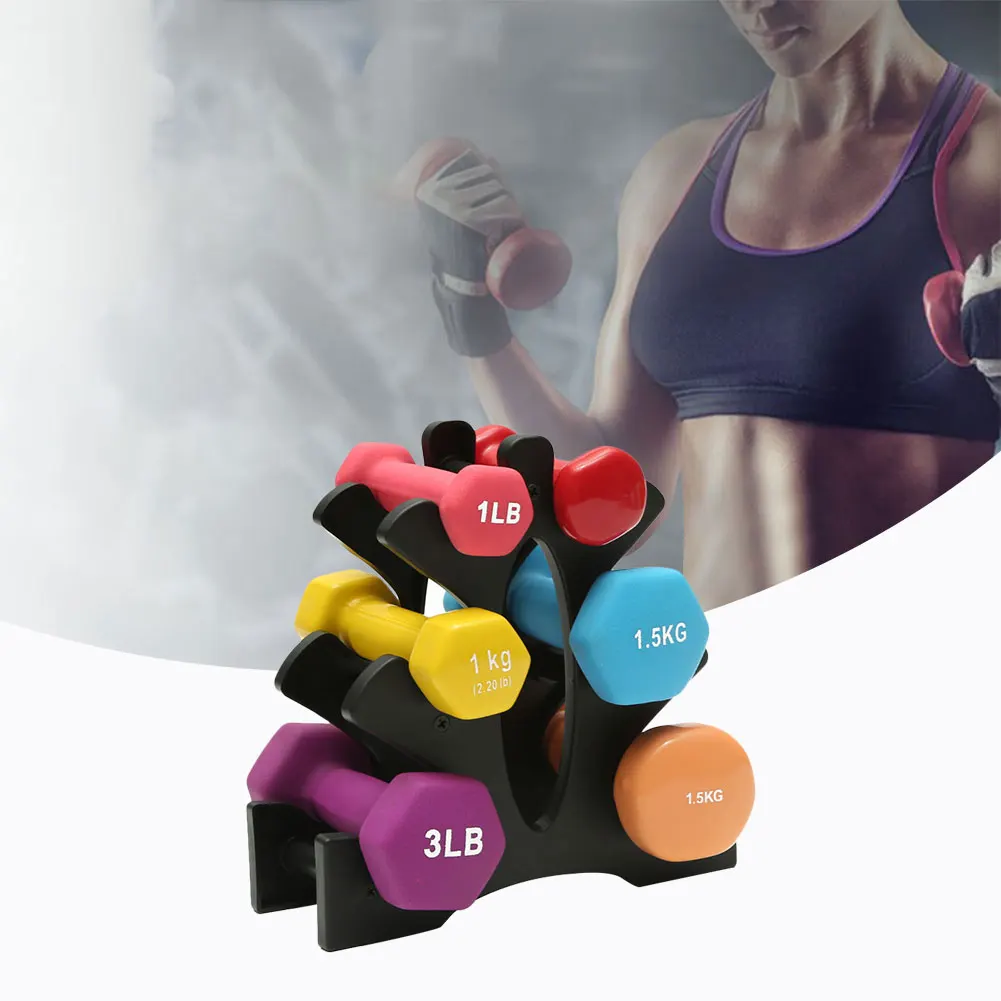 3-Tier Dumbbell Storage Rack Stand Multi-layer Fitness For Home Office And Gym Equipment Accessories | Спорт и развлечения
