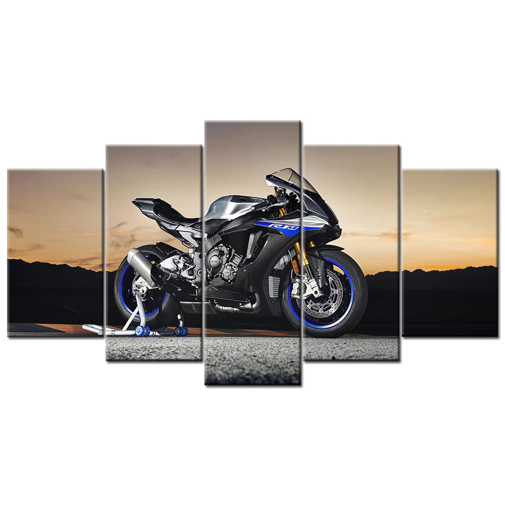YZF R1M супер мотоцикл 5 шт. холст картины Современный плакат Настенная картина для