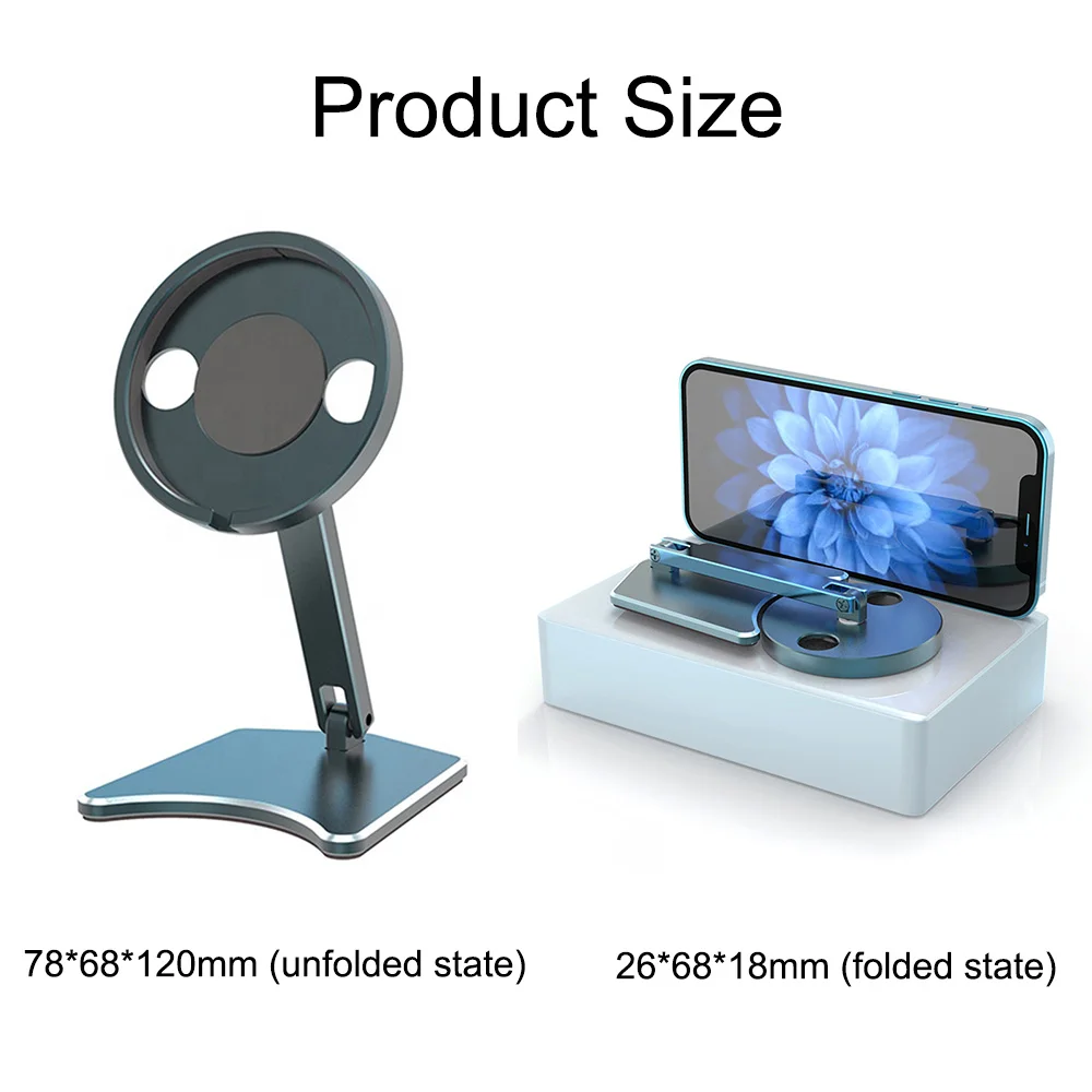 

Stand for Magsafe Charger Aluminium Wireless Fast Charging Desktop Magnetic Cell Phone Holder for Wireless Magsafe iPhone 12