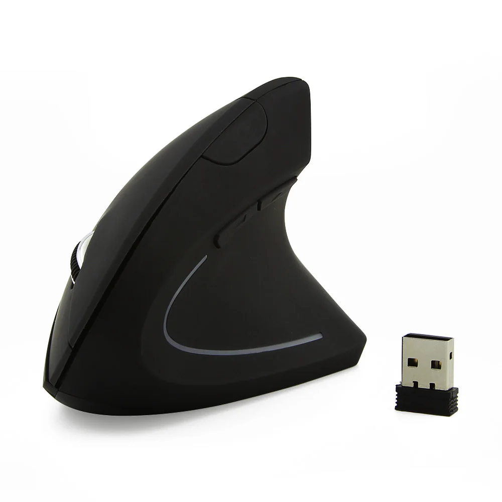 

Wireless Mouse Ergonomic Optical Gaming Adjustable 800/1200/1600 DPI With Pad For Laptop Computer